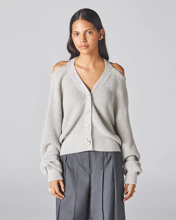 ADEAM Earrings Grey Sora Cardigan