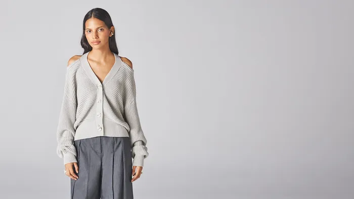 ADEAM Earrings Grey Sora Cardigan ADEAM Earrings Grey Sora Cardigan