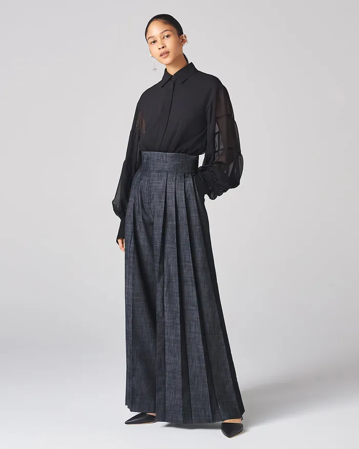 ADEAM Rings Black Lantern Shirt ADEAM Rings Black Lantern Shirt