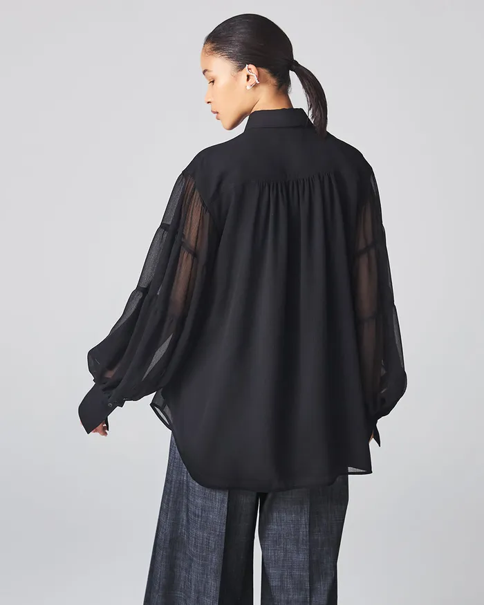 ADEAM Rings Black Lantern Shirt ADEAM Rings Black Lantern Shirt