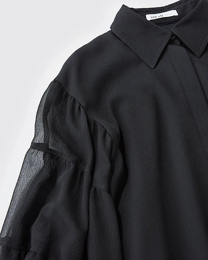 ADEAM Rings Black Lantern Shirt ADEAM Rings Black Lantern Shirt