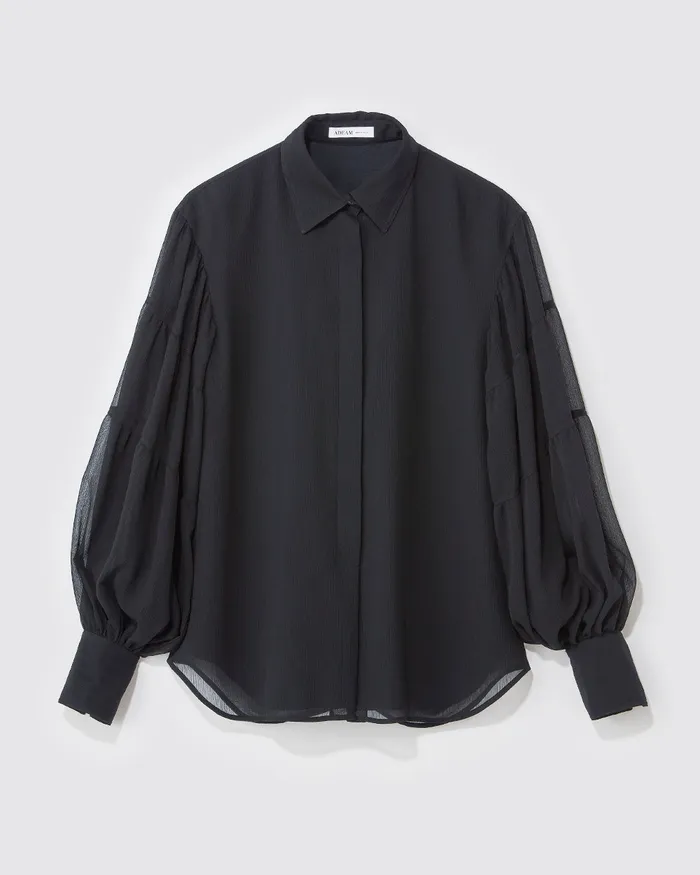 ADEAM Rings Black Lantern Shirt ADEAM Rings Black Lantern Shirt