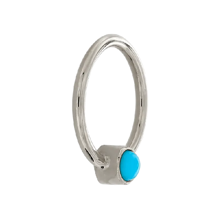 Aiyu Jewelry Rings Bezelset Fixed Gem Ring Turquoise
