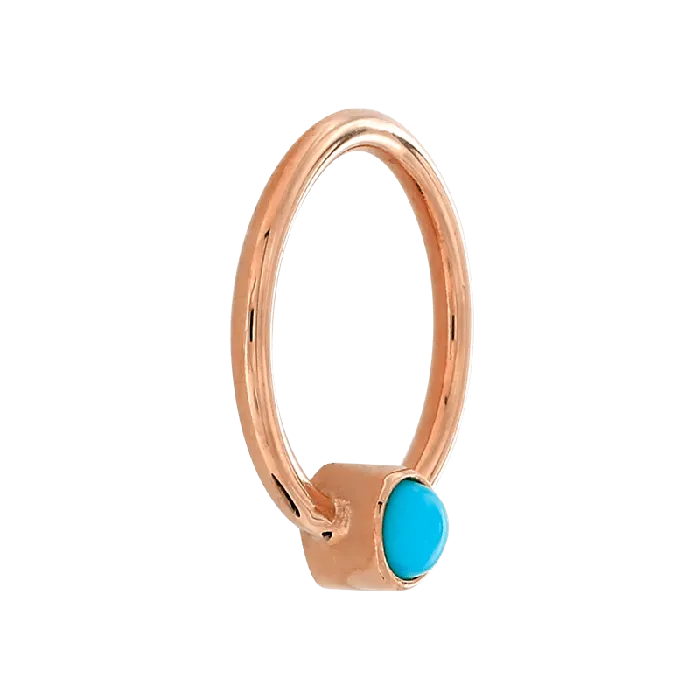 Aiyu Jewelry Rings Bezelset Fixed Gem Ring Turquoise
