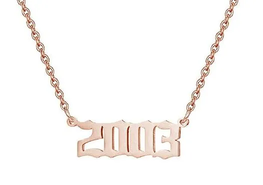 alice AZ1266 Rose Gold Year 2003 Necklace with FREE EARRINGS Necklaces