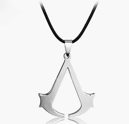 alice Necklaces AZ786 Silver Video Game Symbol Necklace with FREE EARRINGS