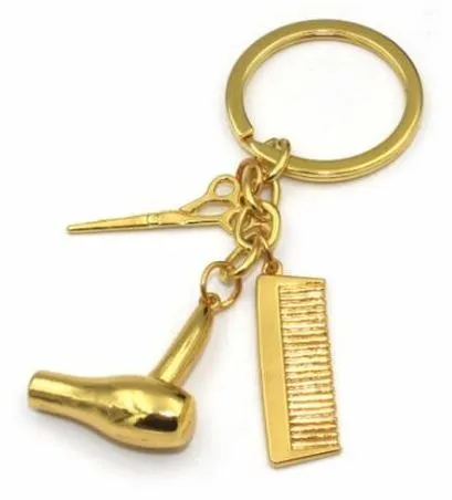 Alice PreStyled Sets K10 Gold Hairdresser Keychain