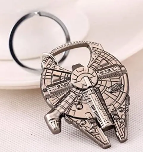 alice Rings K89 Silver Spacecraft Bottle Opener Keychain