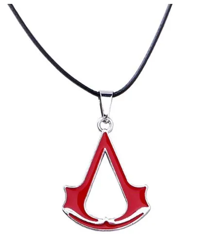 AZ630 Silver Red Video Game Symbol Necklace with FREE EARRINGS alice Necklaces