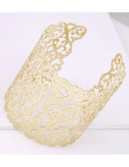 B184 Gold Filigree Design Bracelet 02 Bracelets
