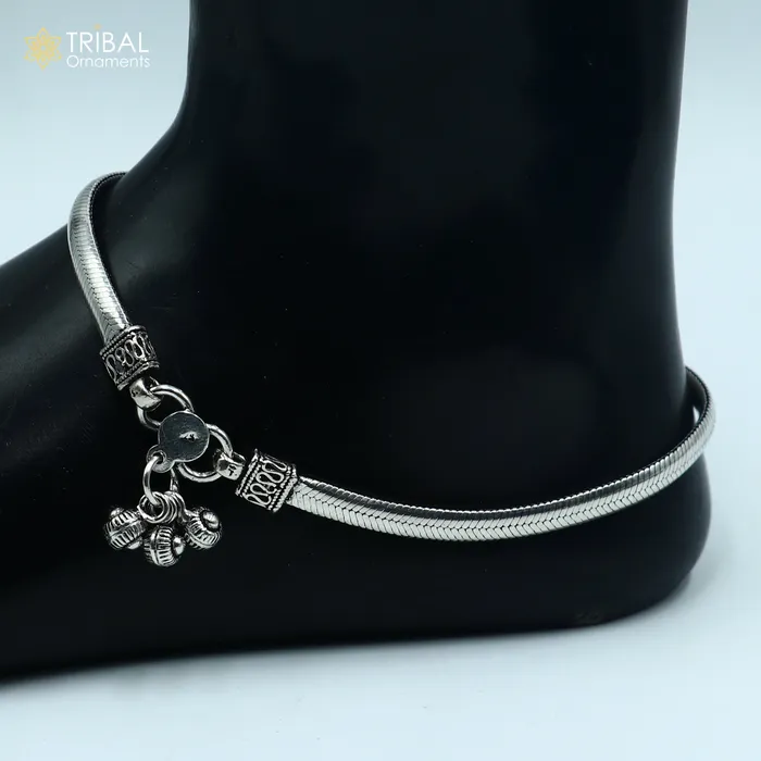 Bracelets TRIBAL ORNAMENTS 105 925 sterling silver handmade stylish chain anklets foot bracelet ankle bracelet belly dance jewelry ank713 Bracelets TRIBAL ORNAMENTS 105 925 sterling silver handmade stylish chain anklets foot bracelet ankle bracelet belly dance jewelry ank713