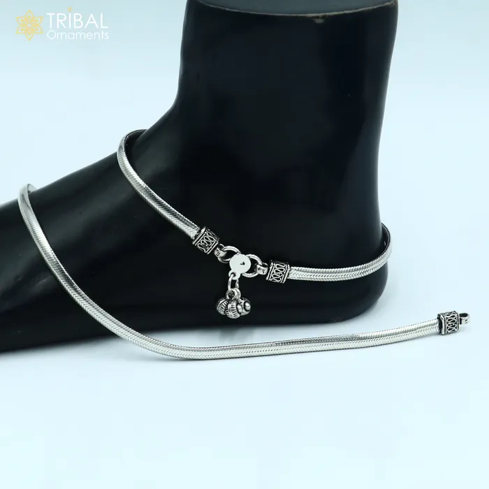 Bracelets TRIBAL ORNAMENTS 105 925 sterling silver handmade stylish chain anklets foot bracelet ankle bracelet belly dance jewelry ank713 Bracelets TRIBAL ORNAMENTS 105 925 sterling silver handmade stylish chain anklets foot bracelet ankle bracelet belly dance jewelry ank713