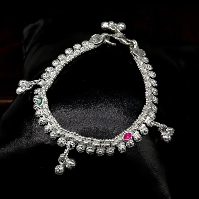 Bracelets TRIBAL ORNAMENTS 6 long Sterling silver handmade customized baby anklets Best gifting baby anklets kids jewelry new fancy jingling ankle bracelet ank265 Bracelets TRIBAL ORNAMENTS 6 long Sterling silver handmade customized baby anklets Best gifting baby anklets kids jewelry new fancy jingling ankle bracelet ank265