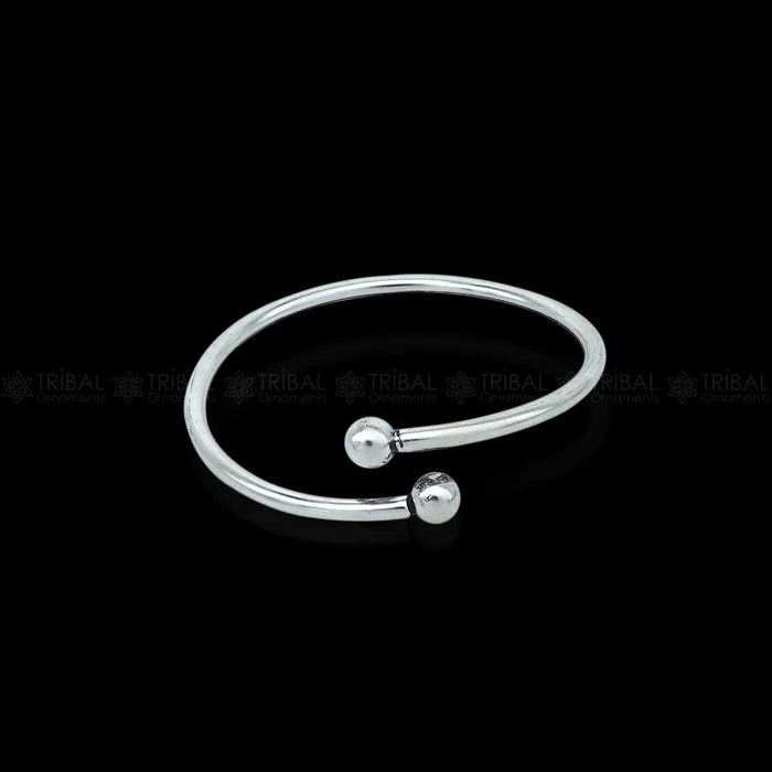 Bracelets TRIBAL ORNAMENTS 925 sterling silver handmade Ball design stylish kada bangle bracelet tribal jewelry nsk862 Bracelets TRIBAL ORNAMENTS 925 sterling silver handmade Ball design stylish kada bangle bracelet tribal jewelry nsk862