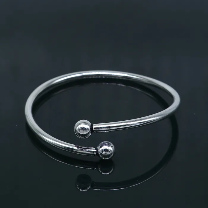 Bracelets TRIBAL ORNAMENTS 925 sterling silver handmade Ball design stylish kada bangle bracelet tribal jewelry nsk862 Bracelets TRIBAL ORNAMENTS 925 sterling silver handmade Ball design stylish kada bangle bracelet tribal jewelry nsk862