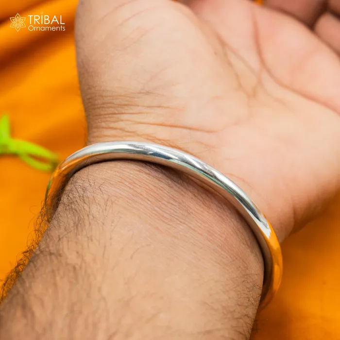 Bracelets TRIBAL ORNAMENTS 925 sterling silver handmade Elephant design plain bangle bracelet kada nsk889