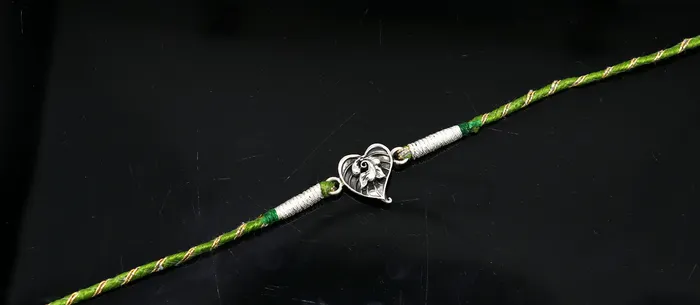 Bracelets TRIBAL ORNAMENTS 925 sterling silver handmade Ganesha design Rakhi Bracelet amazing stylish gift for Rakshabandhan rk59