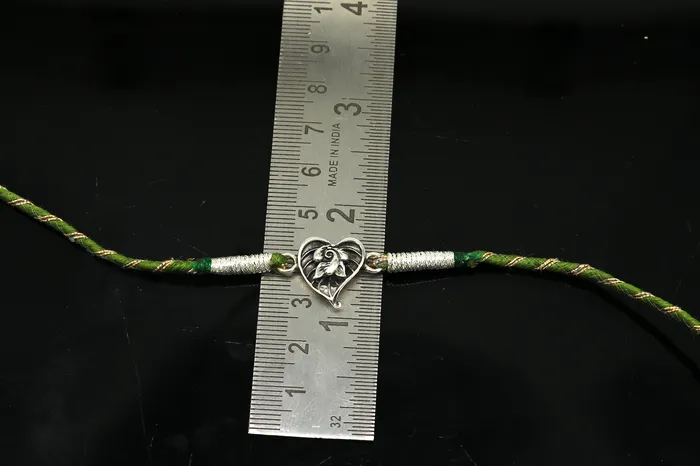 Bracelets TRIBAL ORNAMENTS 925 sterling silver handmade Ganesha design Rakhi Bracelet amazing stylish gift for Rakshabandhan rk59