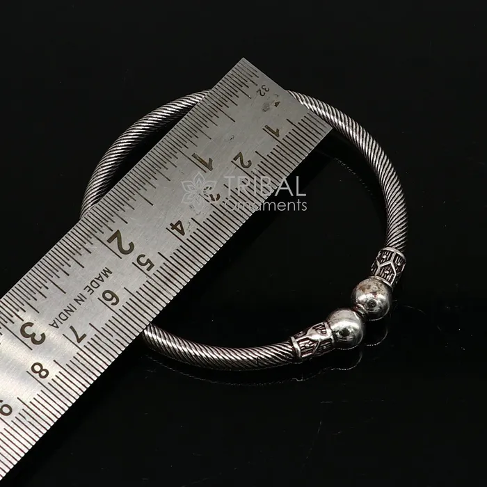 Bracelets TRIBAL ORNAMENTS 925 sterling silver handmade unique cultural design trendy kada bracelet for mens and girls best delicate Light weight jewelry nsk667 Bracelets TRIBAL ORNAMENTS 925 sterling silver handmade unique cultural design trendy kada bracelet for mens and girls best delicate Light weight jewelry nsk667