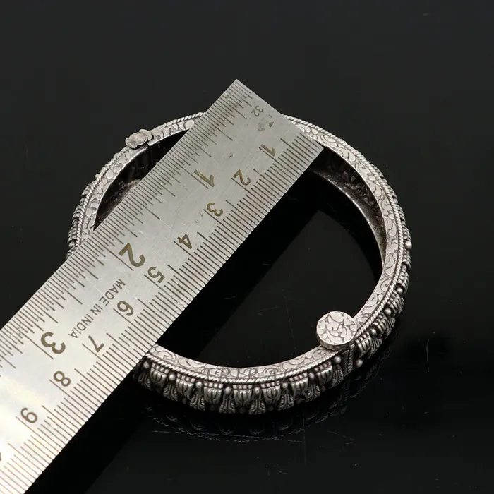 Bracelets TRIBAL ORNAMENTS 925 sterling silver handmade Vintage design ethnic bangle bracelet tribal jewelry best bride belly dance ethnic jewelry nba350