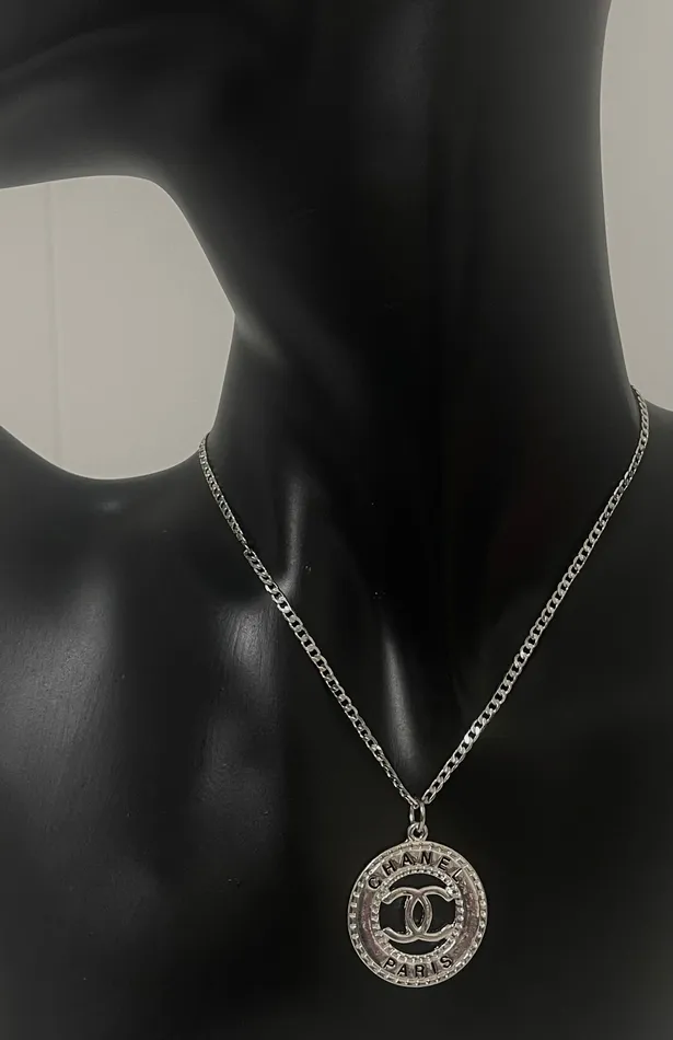 CC Silver Necklace Twisted Moon Jewelry Necklaces