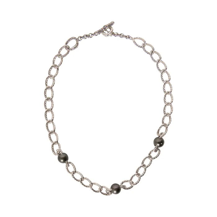 David Yurman Necklaces PreOwned David Yurman Black South Sea Pearl Toggle Necklace David Yurman Necklaces PreOwned David Yurman Black South Sea Pearl Toggle Necklace