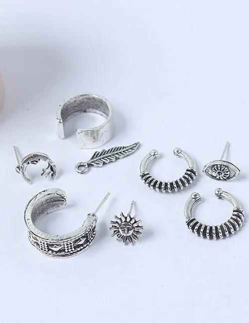 E411 Earring Set 8 Piece 02 Earrings