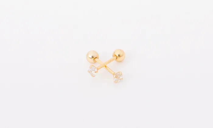 Earrings 25 mm Diamond Screwbacks WANTME