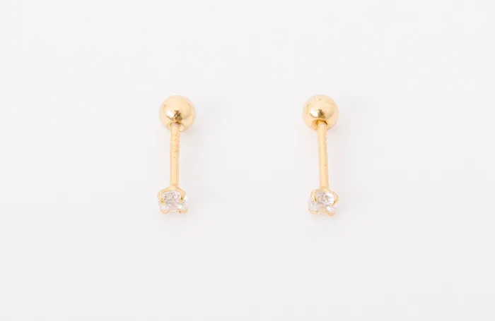Earrings 25 mm Diamond Screwbacks WANTME