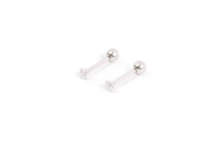 Earrings 25 mm Diamond Screwbacks WANTME