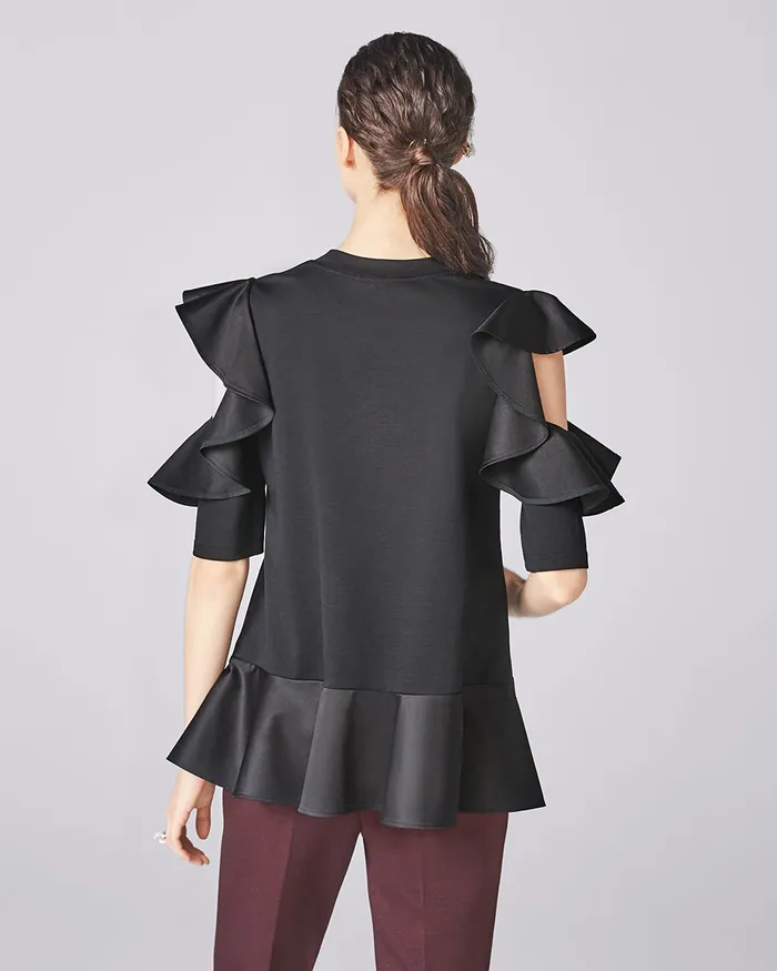 Earrings ADEAM Chandelier Tshirt in Black Earrings ADEAM Chandelier Tshirt in Black