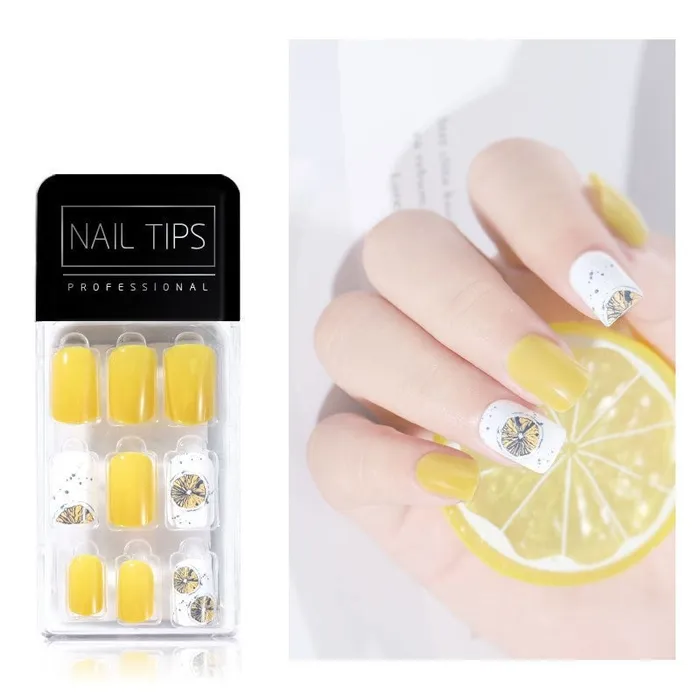 Earrings Ashley NS98 Short Press On Nails 30 Pieces