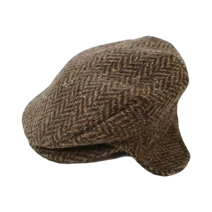 Earrings Hanna Hats Tweed Vintage Cap with Ear Flaps