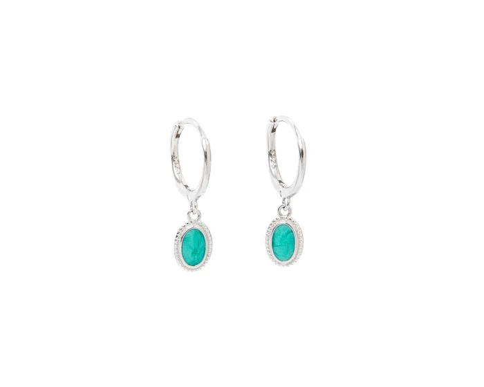 Earrings Hey June Silver Hoop of the Month