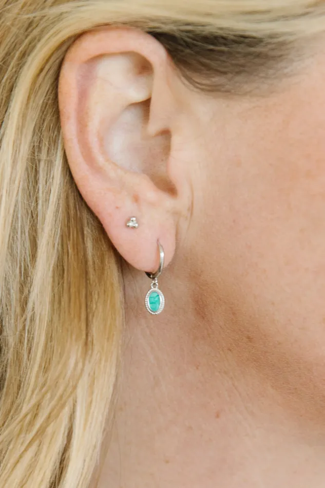 Earrings Hey June Silver Hoop of the Month
