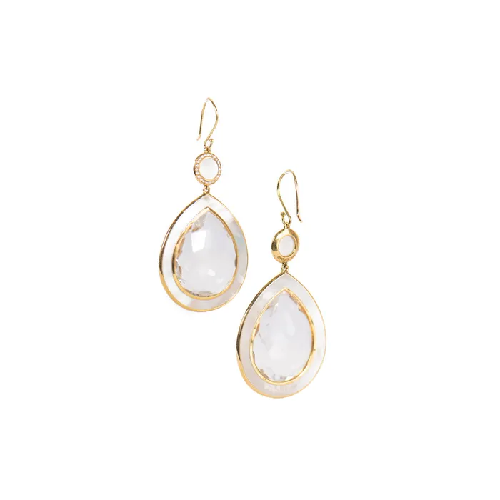 Earrings Ippolita PreOwned Ippolita Mother of Pearl Ondine Teardrop Earrings
