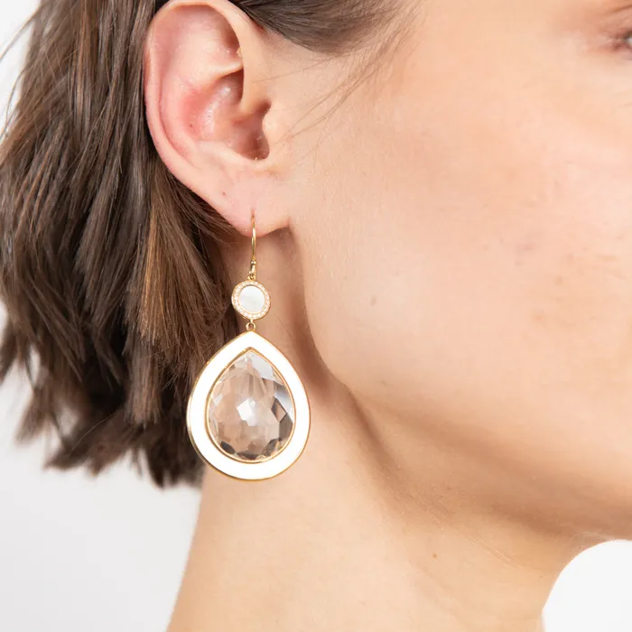 Earrings Ippolita PreOwned Ippolita Mother of Pearl Ondine Teardrop Earrings