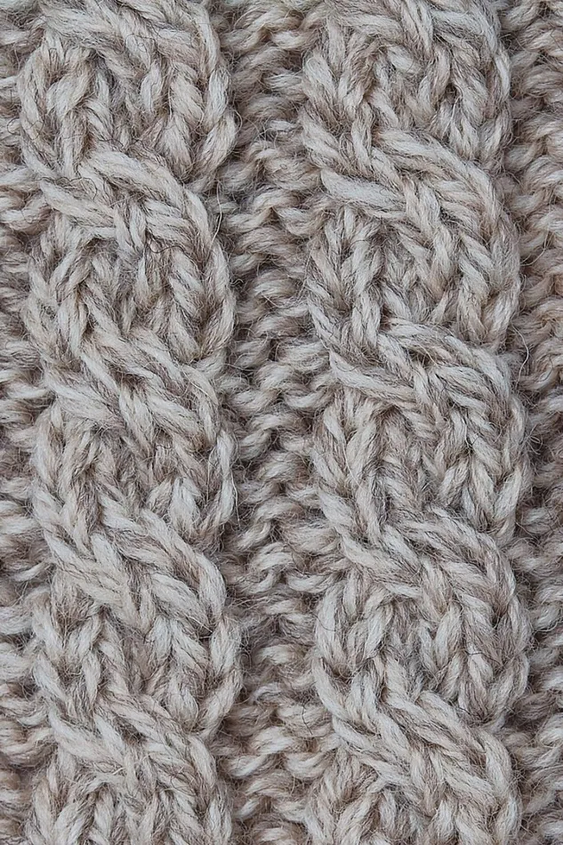 Earrings Merino Wool Roll Neck Sweater Aran Woollen Mills
