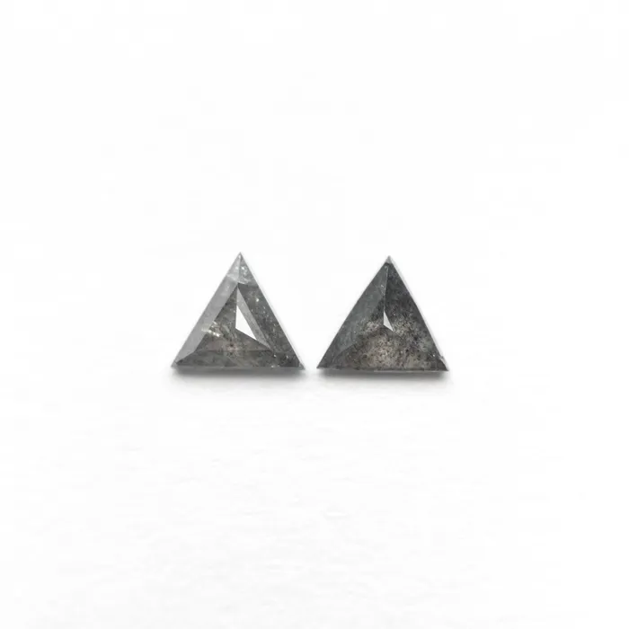 Earrings Misfit Diamonds 024cttw 406x351x149mm 402x349x143mm Triangle Rosecut Matching Pair 2447001 Earrings Misfit Diamonds 024cttw 406x351x149mm 402x349x143mm Triangle Rosecut Matching Pair 2447001