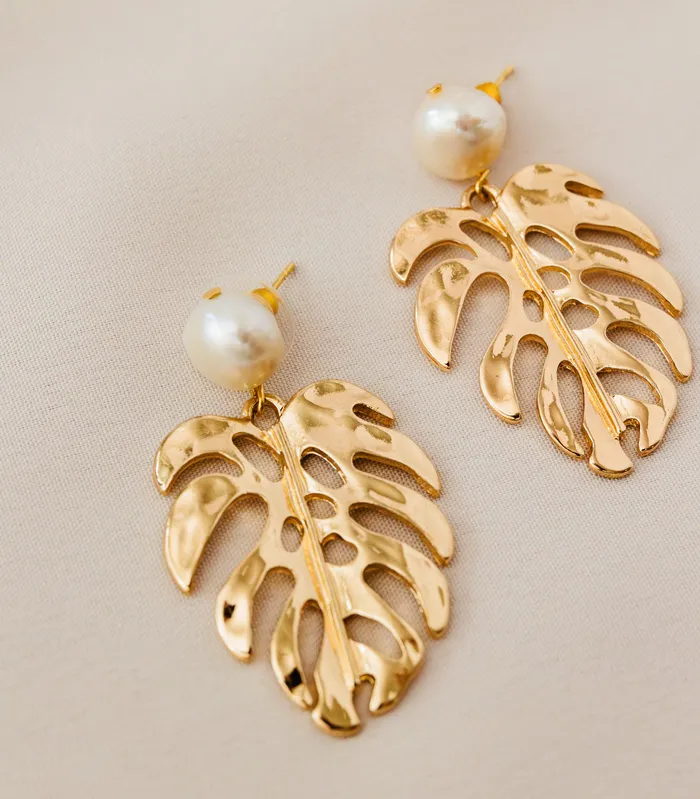 Earrings Palmera Pearl Earrings Arete