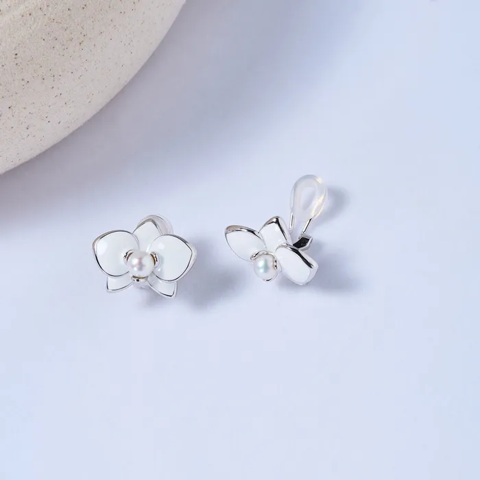 Earrings Pearly Lustre ClipOn Top Grade Freshwater Pearl Earrings WE00831 ORCHID