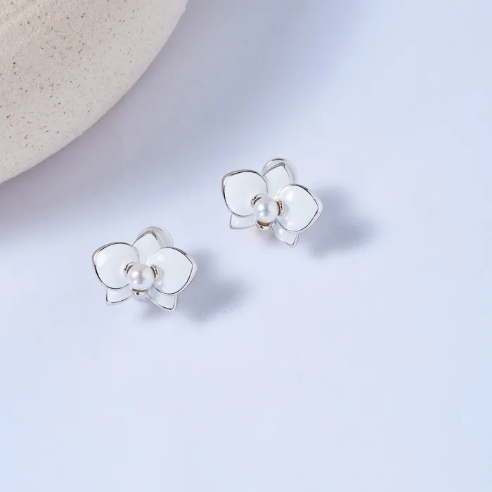Earrings Pearly Lustre ClipOn Top Grade Freshwater Pearl Earrings WE00831 ORCHID