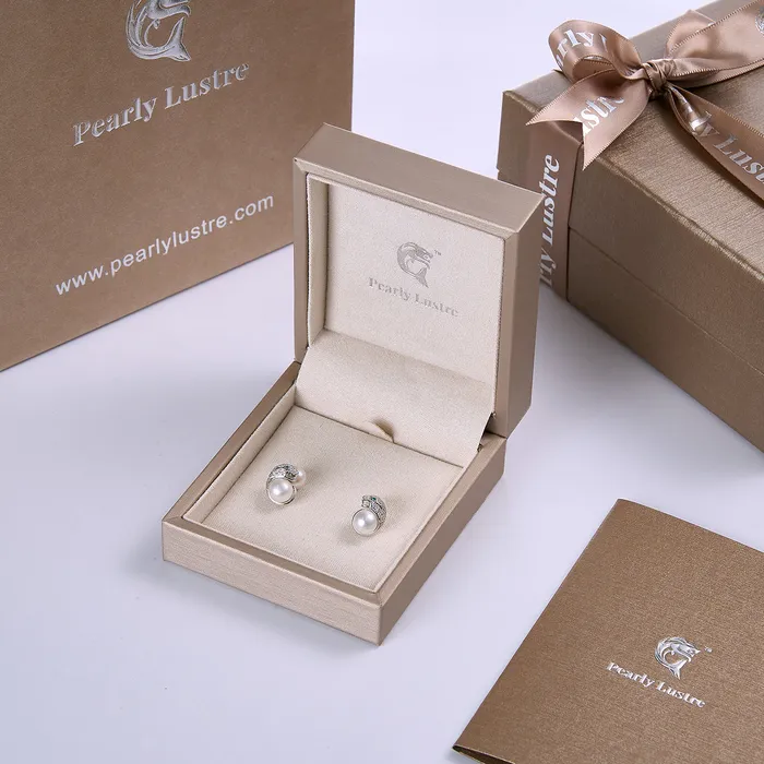 Earrings Pearly Lustre Leopard Freshwater Pearl Earrings WE00084 SAFARI