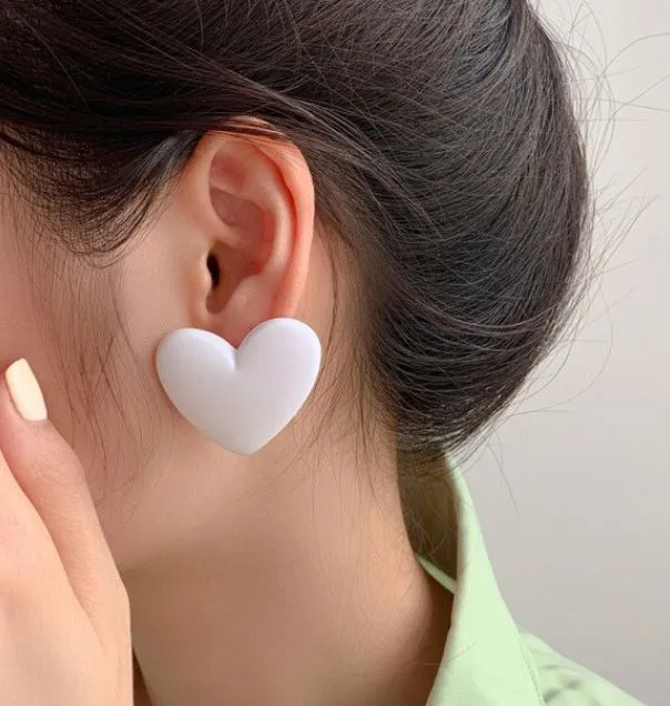 Earrings POLLY E1828 Ivory Heart Earrings