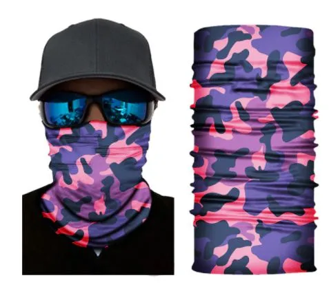 Earrings polly G183 PurplePink Camouflage Gaiter Mask