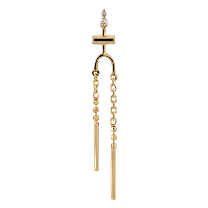 Earrings Pupil Hall Twin Flame