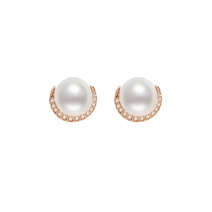 Elegant Freshwater Pearl Earrings WE00320 Pearly Lustre Earrings