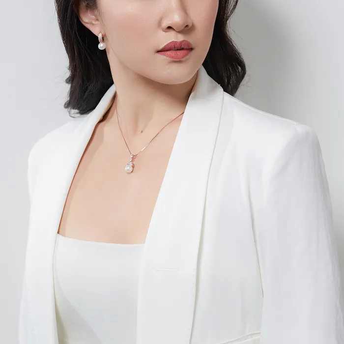 Elegant Freshwater Pearl Necklace WN00547 Pearly Lustre Necklaces