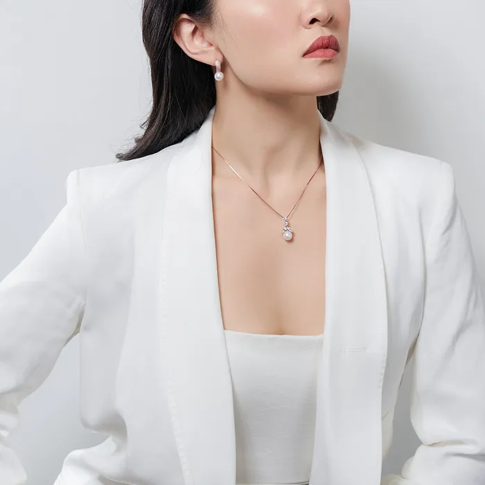 Elegant Freshwater Pearl Necklace WN00547 Pearly Lustre Necklaces