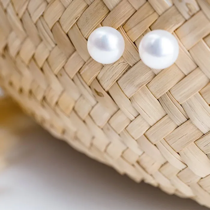 Elegant Freshwater Pearl Set WS00022 Pearly Lustre Earrings